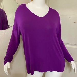 🔥 4 for $20 🔥Lauren Ralph Lauren purple long sleeved swing tee
